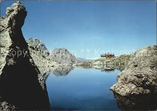 Karlsbader Huette Laserz See Bergsee Lienzer Dolomiten Kat. Tristach Lienz