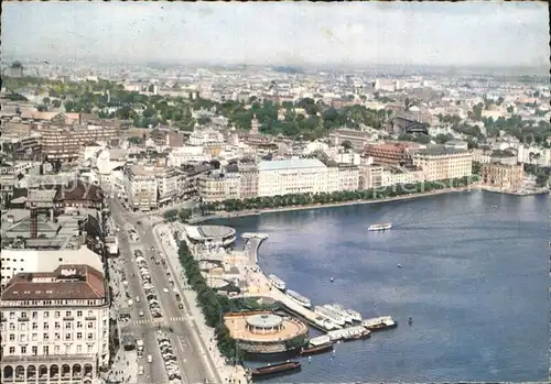 Hamburg Jungfernstieg Binnenalster  Kat. Hamburg