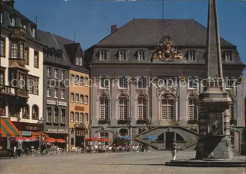 Bonn Rhein Rathaus Obelisk Pestsaeule Kat. Bonn