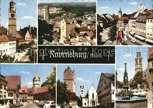 Ravensburg Wuerttemberg Stadtansichten Luftbild Kat. Ravensburg