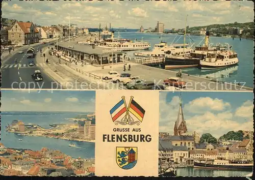 Flensburg Hafen Stadtansicht Kat. Flensburg