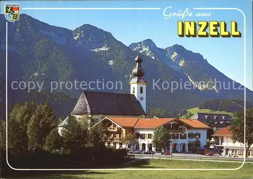 Inzell Chiemgau Kirche Bayerische Alpen Kat. Inzell