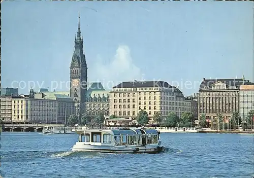 Hamburg Binnenalster Rathaus Kat. Hamburg