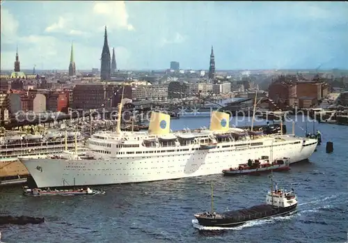Hamburg Hafen Stadtpanorama Kat. Hamburg