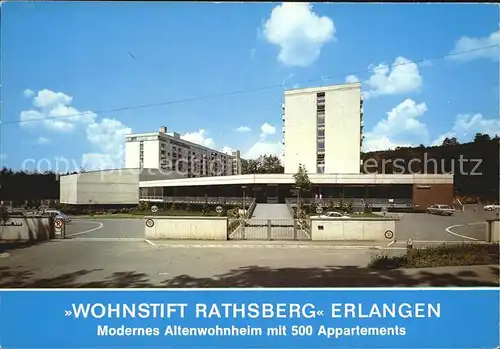 Erlangen Wohnstift Rathsberg Altenwohnheim Kat. Erlangen