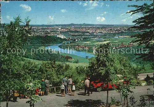 Kassel Blick auf Autobahnbruecke Kat. Kassel