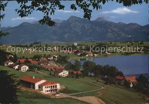 Hopfen See Kenzen Hochgebirge Tegelberg Strausserg Schloss Neushwanstein Kat. Fuessen
