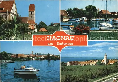 Hagnau Bodensee Weindorf Kurort Hafen Ortsansicht Kat. Hagnau am Bodensee