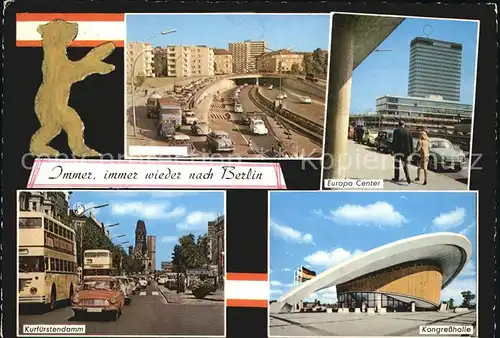 Berlin Europacenter Kongresshalle Kurfuerstendamm Kat. Berlin