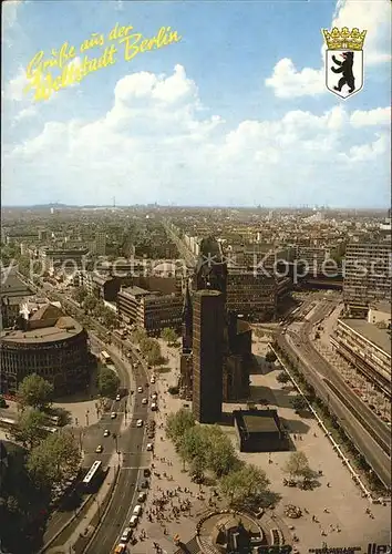 Berlin Panorama Stadtansicht Gedaechtniskirche Kat. Berlin