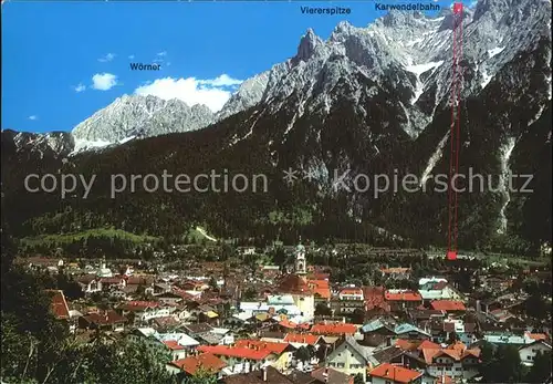 Mittenwald Karwendel Tirol Karwendelgebirge Woerner Viererspitze  Kat. Schwaz