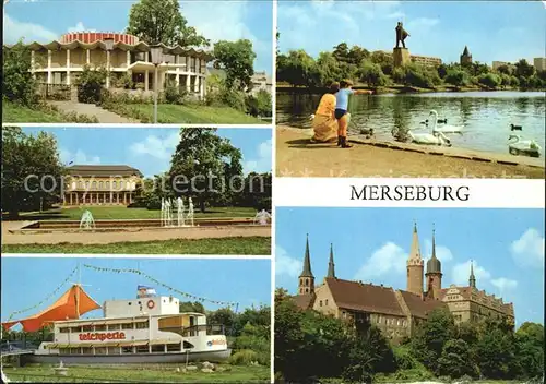 Merseburg Saale Schlossgarten Lenindenkmal Dom Kat. Merseburg