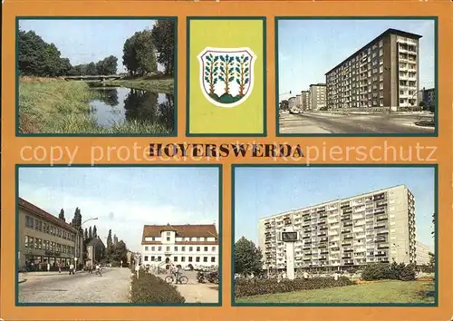 Hoyerswerda Elsterbruecke Wilhelm Pieck Strasse Kat. Hoyerswerda