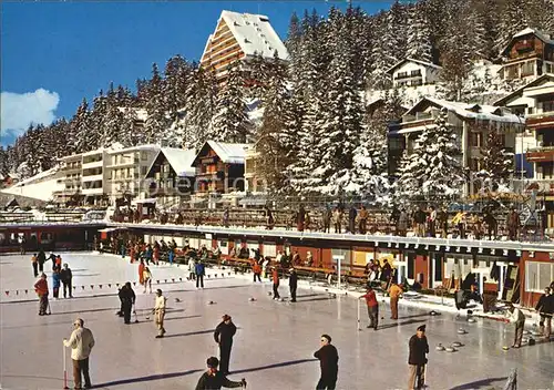 Montana Vermala La patinoire de Montana le curling Kat. Randogne