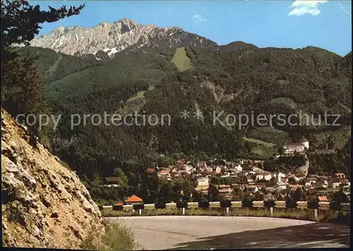 Kufstein Tirol Gesamtansicht mit Festung und Kaisergebirge Kat. Kufstein