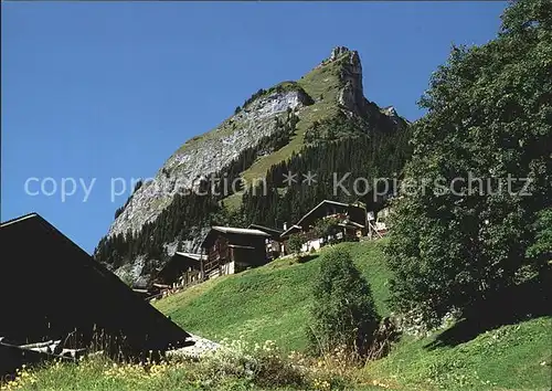 Gimmelwald Interlaken Bergdorf mit Gryndli Berner Alpen Kat. Gimmelwald