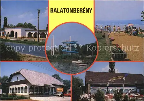 Balatonbereny Badeort am Plattensee Strandpromenade Restaurant Kat. Ungarn