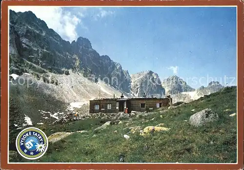 Vysoke Tatry Zbojnicka chata vo Velkej Studenej doline Hohe Tatra Kat. Slowakische Republik