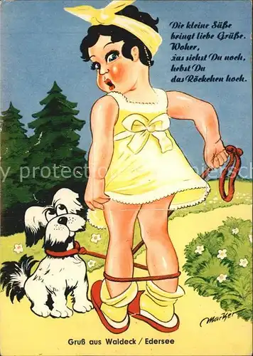 Waldeck Edersee Hund Maedchen