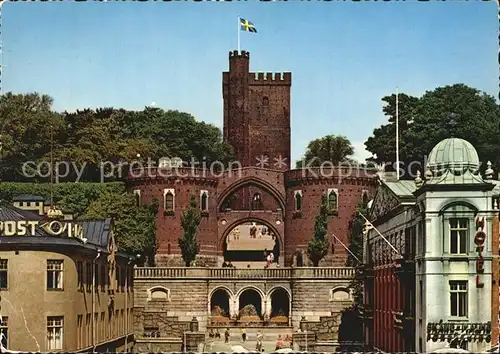 Helsingborg Schlossturm Terrasse Koenig Oscar II Kat. Helsingborg