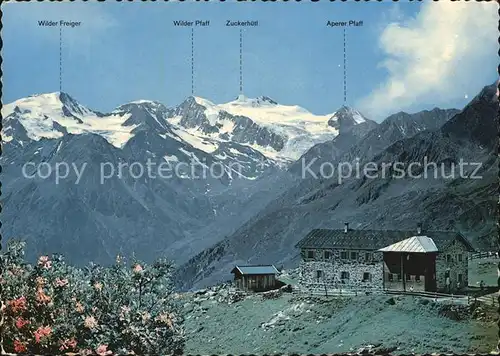 Stubaier Alpen Starkenburger Huette Kat. Neustift im Stubaital