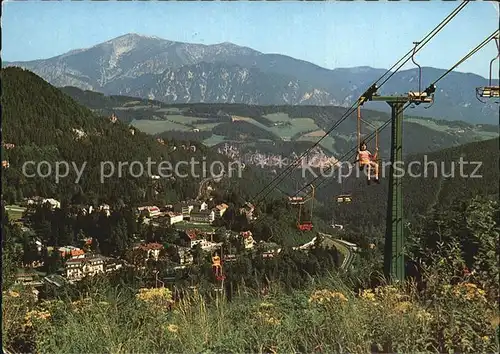 Semmering Niederoesterreich Luftkurort Sesselbahn Hirschenkogel Kat. Semmering