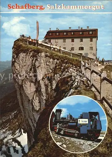 Schafberg Salzkammergut Gipfel Berghotel Schafbergspitze  Kat. St Wolfgang am Wolfgangsee