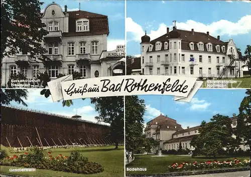 Bad Rothenfelde Kursanatorium Nellmann Gradierwerk Badehaus  Kat. Bad Rothenfelde