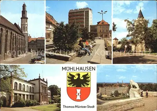 Muehlhausen Thueringen Thomas Muenzer Gedaenkstaette Wilhelm Piek Platz Rabenturm  Kat. Muehlhausen Thueringen