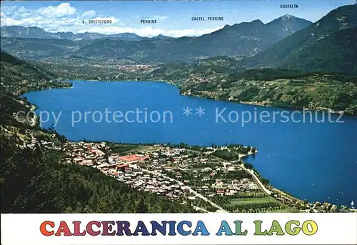 Calceranica al Lago Fliegeraufnahme Kat. Calceranica al Lago