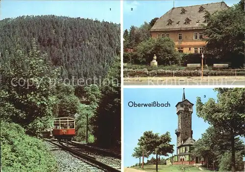 Oberweissbach Bergbahn Froebelhaus Froebelturm Kat. Oberweissbach
