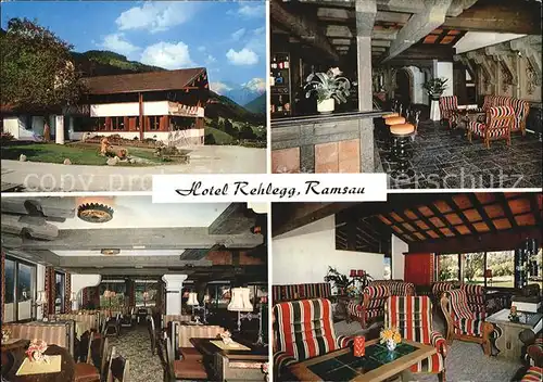 Ramsau Berchtesgaden Hotel Rehlegg Speiseraum Bar Lobby Kat. Ramsau b.Berchtesgaden