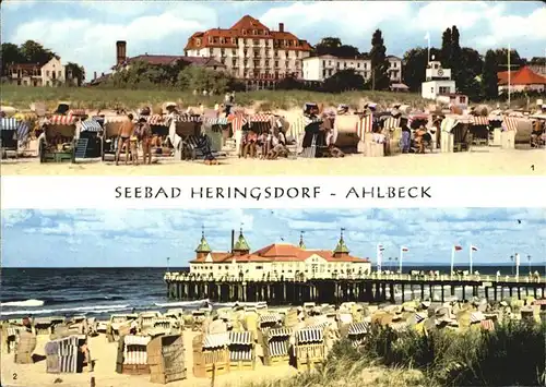 Ahlbeck Ostseebad Seebruecke FDGB Heim Solidaritaet Kat. Heringsdorf Insel Usedom