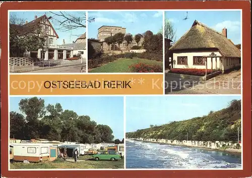 Rerik Ostseebad Bekleidungshaus Kulturhaus Weinstube Zeltplatz Strand  Kat. Ostseebad Rerik