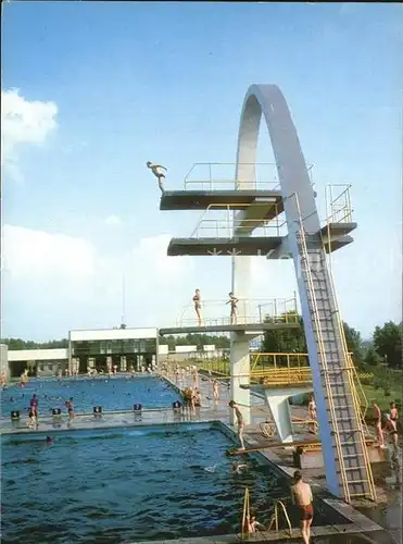 Katowice Sprungtuerme im Schwimmbad Kat. Katowice