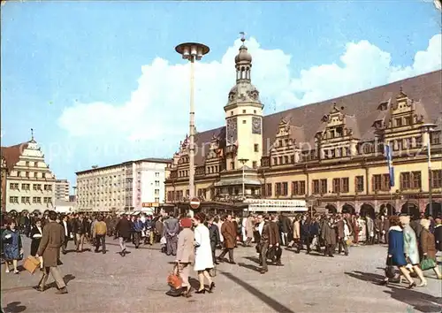 Leipzig Altes Rathaus Markt Kat. Leipzig