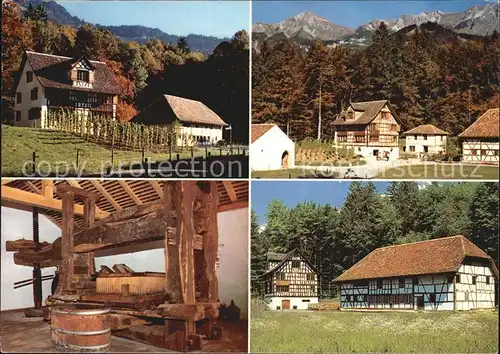 Richterswil Rebbauernhaus Weinpresse  Kat. Richterswil