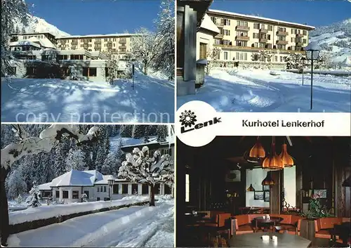 Lenk Simmental Kurhotel Lenkerhof Kurzentrum Gastraum Kat. Lenk Simmental