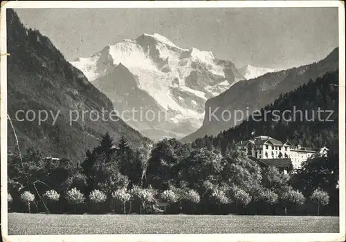 Interlaken BE Blick auf Jungfrau Kat. Interlaken