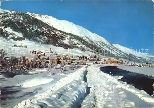 Samaden Winterlandschaft Kat. Maloja