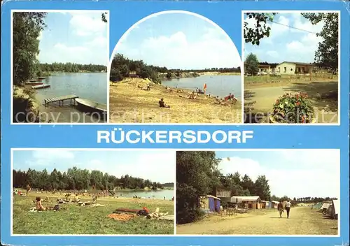 Rueckersdorf Brandenburg Campingplatz Bungalows Badestrand