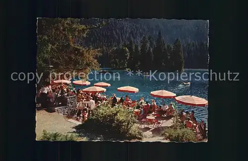 Flims GR Terrassen Restaurant am Caumasee Kat. Flims Dorf