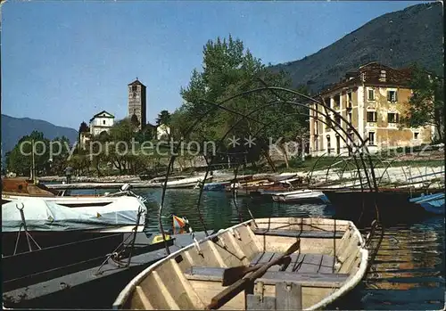 Locarno Lago Maggiore Rivapiana Il porto dei pescatori / Locarno /Bz. Locarno