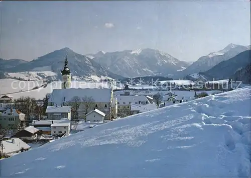 Hausham Kirche Winterlandschaft Kat. Hausham