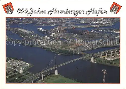 Hamburg HafenKoehlbrandbruecke Luftbild Kat. Hamburg