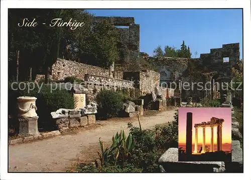 Side Antalya Apollontempel Vespasiantor Kat. Tuerkei
