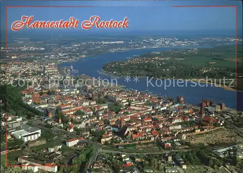 Rostock Mecklenburg Vorpommern Hansestadt Luftbild Kat. Rostock