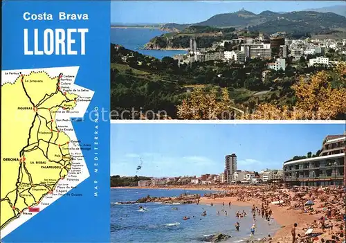 Lloret de Mar Strand  Kat. Costa Brava Spanien