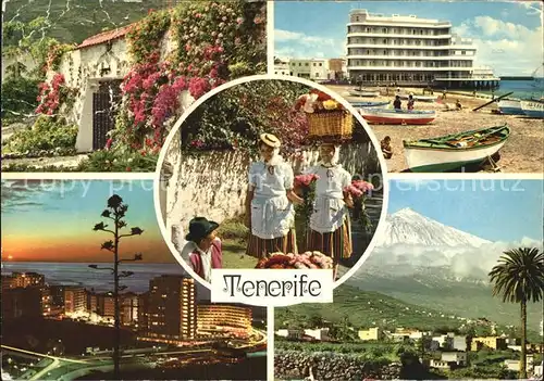 Tenerife Strand Tracht Kat. Islas Canarias Spanien