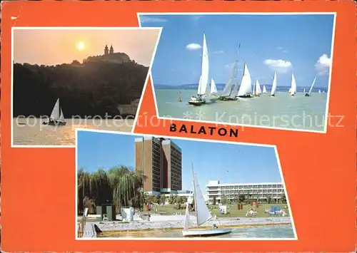 Balaton Plattensee Segelboote Kat. Ungarn